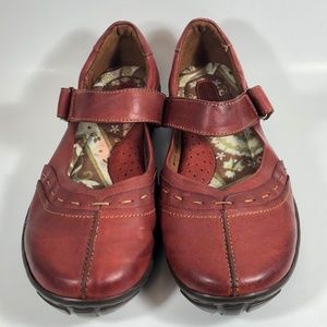 Børn Born Red Leather Mary Jane Shoes Loafers